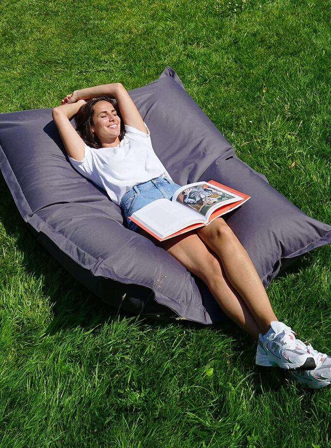 Square XXL Riesensitzsack 140x180cm - 380 Liter EPS Perlen Füllung - In- & Outdoor Sitzsack