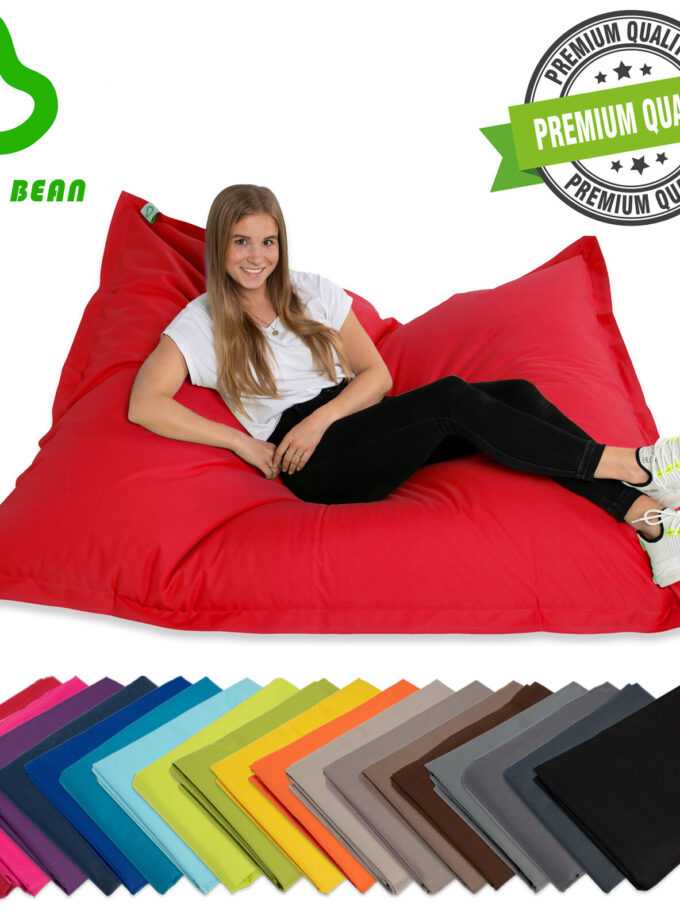Square XXL Riesensitzsack 140x180 cm - 380 Liter EPS Perlen Füllung - Indoor